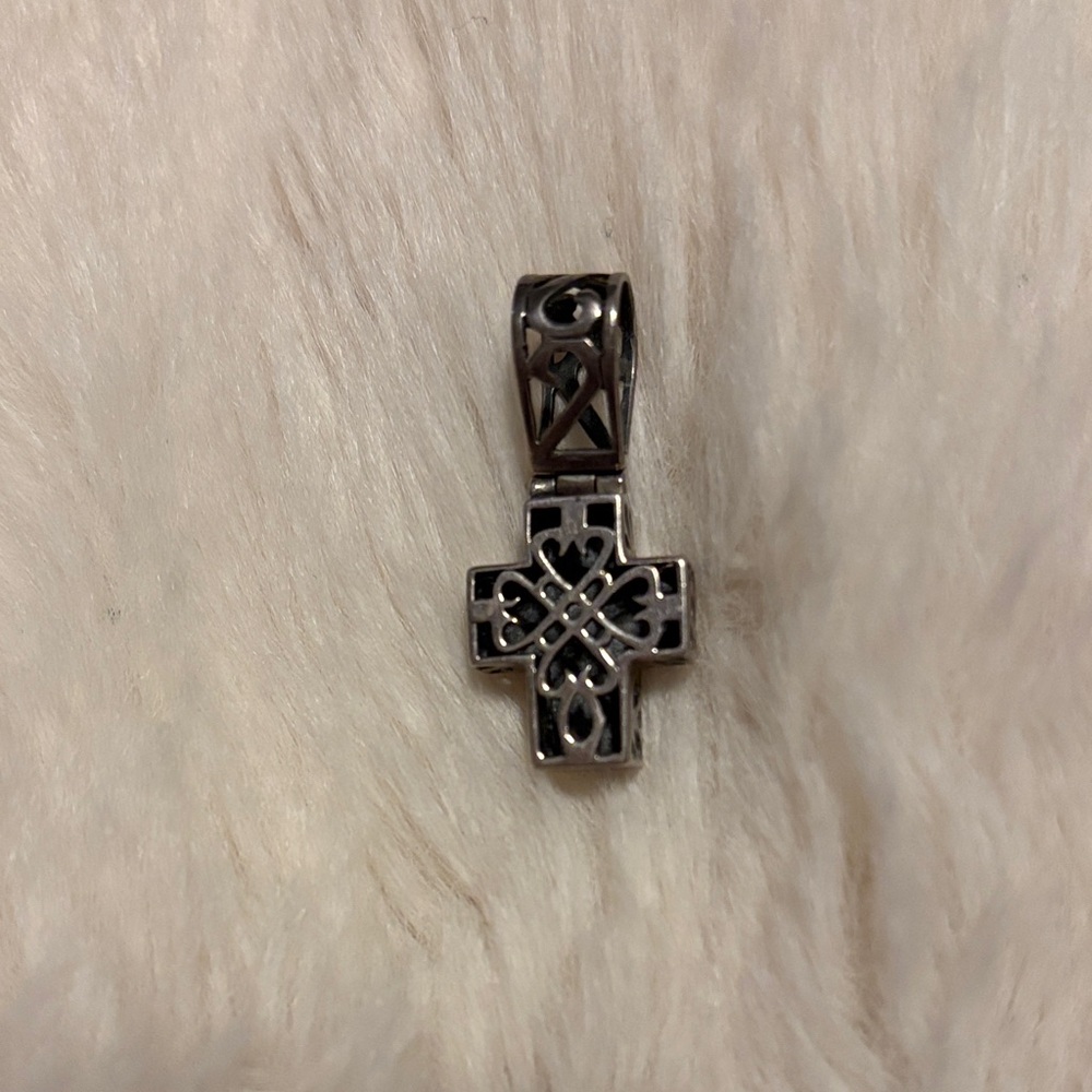 Silpada Sterling Silver Filigree Cross Pendant - Silver Tone